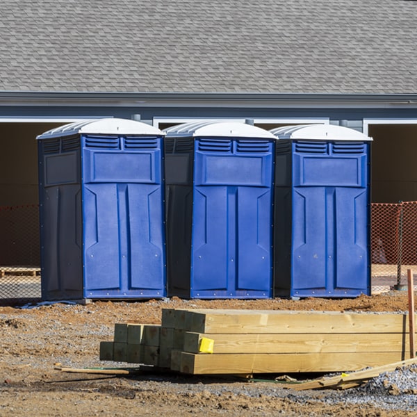 is there a specific order in which to place multiple portable restrooms in Hagerhill